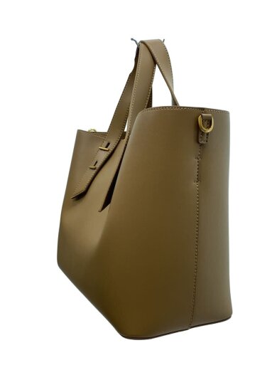 商品画像：ダブルハンドル スラウチーバッグ/BRW/無地/50781279 2