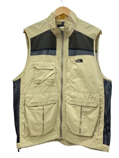 商品画像：アースリーメッシュベスト/XL/ナイロン/CRM/無地 1