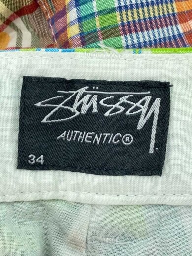 商品画像：ショートパンツ/34/コットン/マルチカラー/チェック/パッチワーク 4