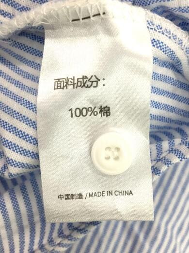 画像：その他ブランドBELLKEN　IDEA/長袖シャツ/L/ツイード/ブルー/ストライプ4