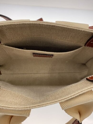 商品画像：ハンドバッグ/キャンバス/BEG 6