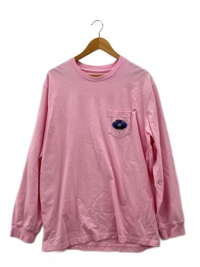 商品画像：21SS/VAMPIRE L/S POCKET TEE/長袖Tシャツ/XL/コットン/PNK/プリント 1