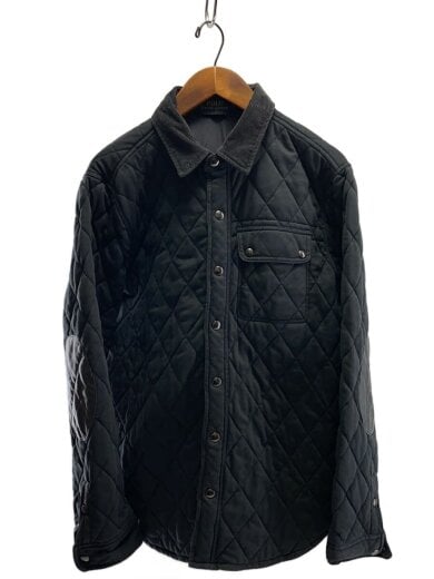 商品画像：キルティングジャケット/L/コットン/ブラック/無地 1