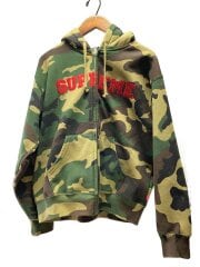 25aw/ジップパーカー/S/コットン/GRN/カモフラ