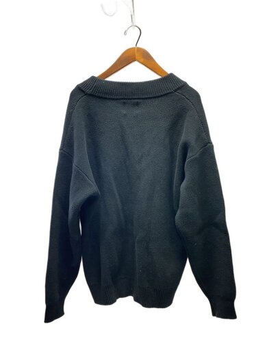 商品画像：カーディガン(厚手)/L/コットン/ブラック 2