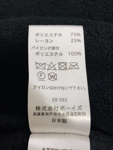 商品画像：NOCOLLAR FLEECE CARDIGA/フリースジャケット/42/ポリエステル/BLK/19A-MR-001 4