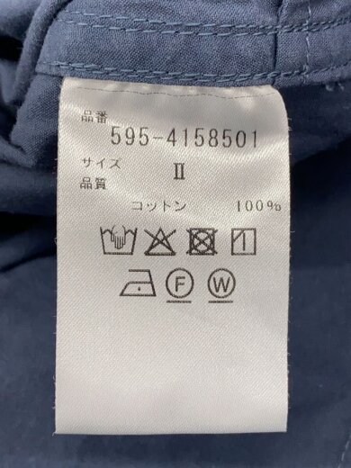 商品画像：半袖ワンピース/2/コットン/BLU/無地/595-4158501 4