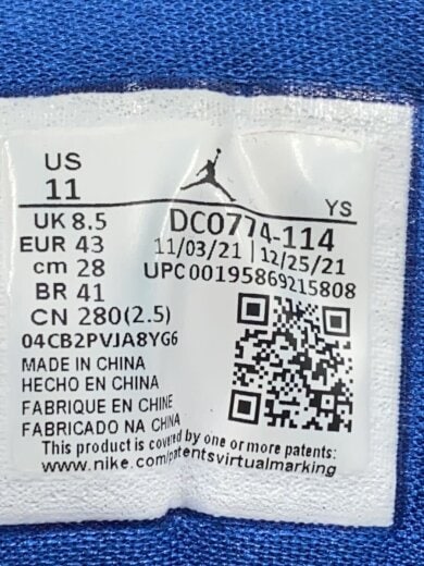 商品画像：AIR JORDAN 1 LOW_エア ジョーダン 1 ロー/28cm/BLU/レザー 5