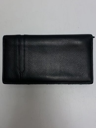 商品画像：長財布/レザー/BLK/無地/メンズ/36966// 2