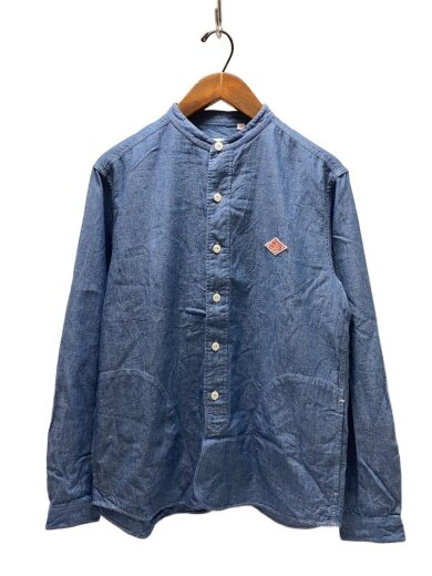 商品画像：長袖シャツ/38/コットン/インディゴ/無地/JD-3607 1