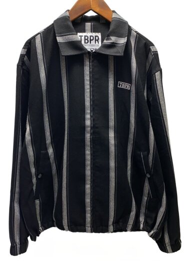 商品画像：SEERSUCKER ANORAK/SS24-JK03/ジャケット/L/ポリエステル/BLK/ストライプ// 1
