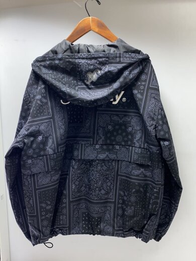 商品画像：Anorak parka/マウンテンパーカ/L/ポリエステル/ブラック/ペーズリー/155-62059 2