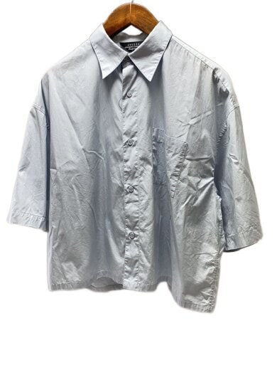 商品画像：short sleeve shirts./半袖シャツ/1/コットン/グレー/無地/us1747// 1