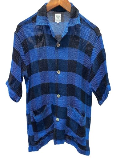 商品画像：Cabana Shirt-R/PE Rough Cloth/Plaid/半袖シャツ/M/レーヨン/OT509// 1