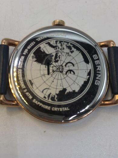 画像：BERINGクォーツ腕時計/アナログ/--/BEG/NVY/13238-6643