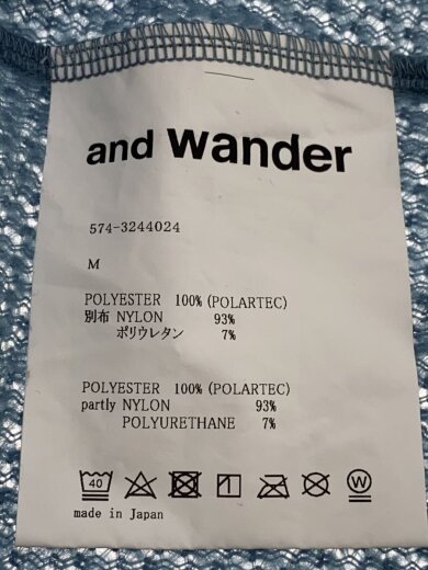 画像：and wanderトップス/574-32440244