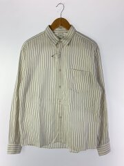 Cotton Linen Stripe Relax Shirts/L/コットン/WHT/ストライプ
