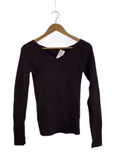 商品画像：ニット・セーター(薄手)/--/ウール/BRW/無地/24-080-922-7320-4-0 1