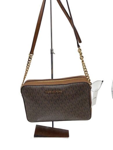 商品画像：ショルダーバッグ/レザー/BRW/総柄/CA-1907 1