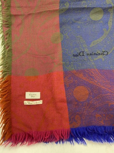 商品画像：ストール/ウール/マルチカラー/総柄/レディース 3