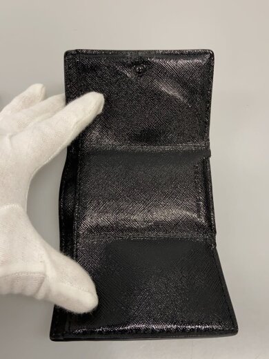 商品画像：3つ折り財布/--/BLK/無地/レディース/M0014987// 4