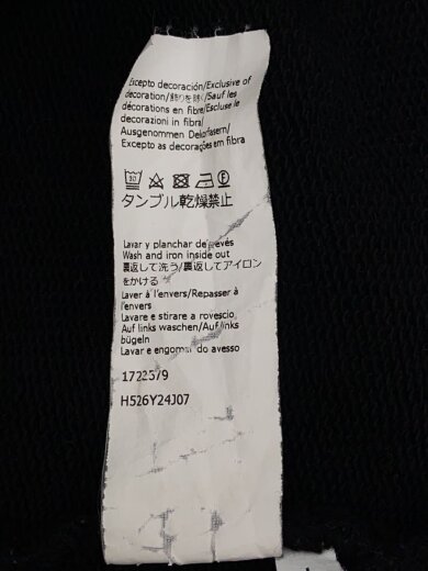 商品画像：スウェット/L/コットン/BLK/H526Y24J07// 5