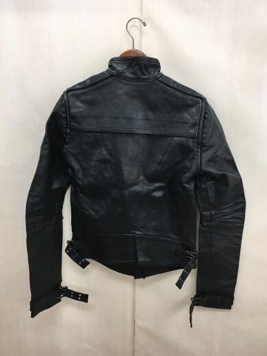 画像：GARETH PUGHガレスピュー/ライダースジャケット/L/馬革/BLK/タグ付2