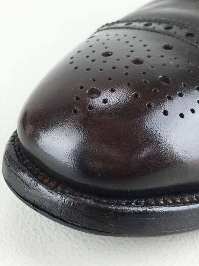 画像：J.M.WESTONセミブローグ/ドレスシューズ/UK7.5/BRW/レザー/踵部分ダメージ有7