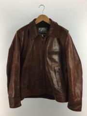 レザージャケット・ブルゾン/40/レザー/BRW