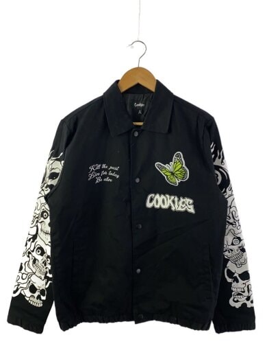 商品画像：HIGHEST OF HIGHS COACHES JACKET/cookies/ジャケット/M/コットン/BLK 1