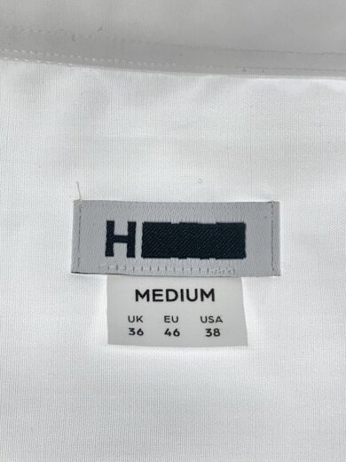 商品画像：長袖シャツ/M/コットン/WHT/無地/1211-2-508365 3