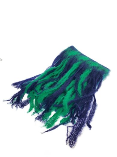 商品画像：NANTAS EZCARAY/マフラー/モヘア/GRN/千鳥格子/レディース 1