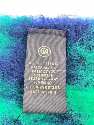 商品画像：NANTAS EZCARAY/マフラー/モヘア/GRN/千鳥格子/レディース 2