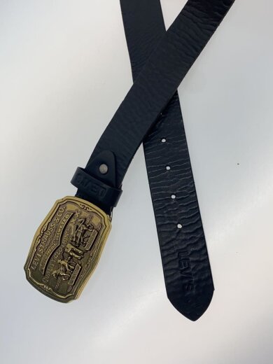 商品画像：ベルト/レザー/BLK/無地/メンズ 2