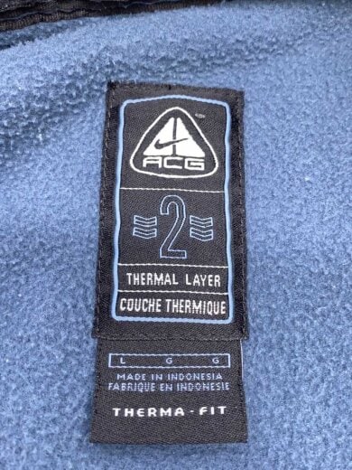 商品画像：フリースベスト/L/ポリエステル/BLU 3