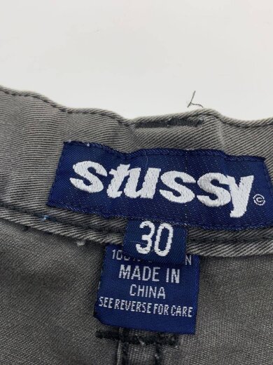 商品画像：90s/紺タグ/OLD STUSSY/カーゴショーツ/ショートパンツ/30/コットン/GRY 4