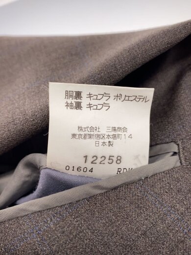 商品画像：セットアップ/--/ウール/BRW/チェック 5