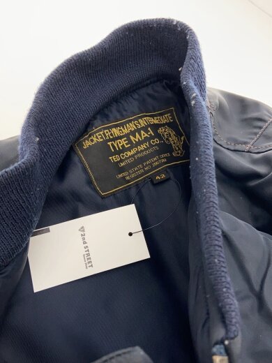 商品画像：フライトジャケット/42/ナイロン/NVY/2067262 6