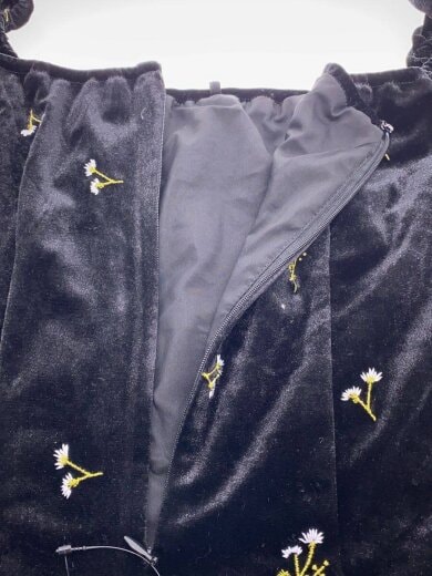 商品画像：×THE URBAN BLANCHE/半袖ワンピース/0/ポリエステル/BLK/花柄/LAKAS-100 6