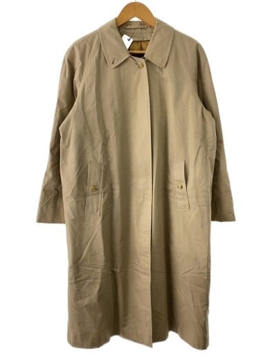 商品画像：ステンカラーコート/英国製/ライナー付/--/コットン/BEG/無地 1
