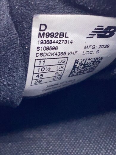 商品画像：ローカットスニーカー/29cm/BLK/M992BL 5