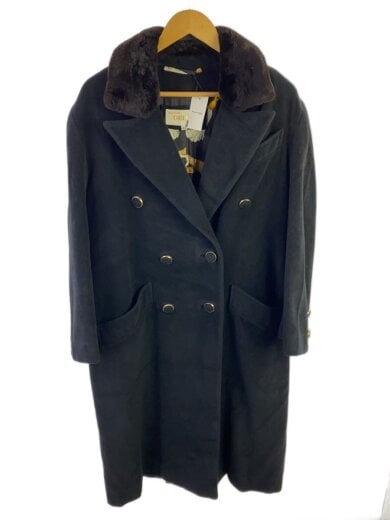 商品画像：DELBA/カシミヤ混/コート/42/アンゴラ/BLK 1