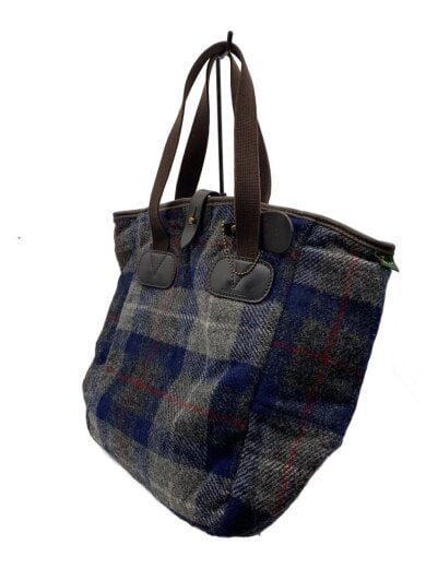 商品画像：トートバッグ/ウール/NVY/チェック 2