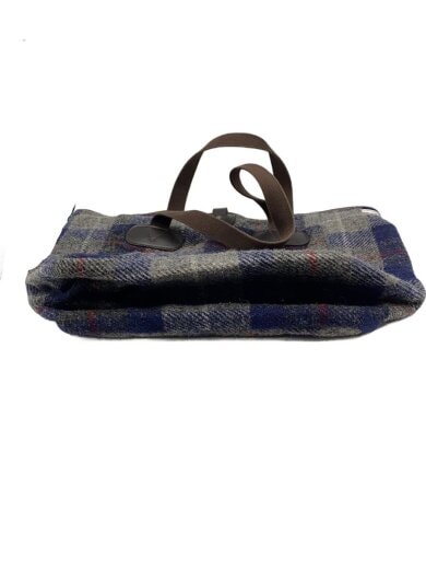 商品画像：トートバッグ/ウール/NVY/チェック 4