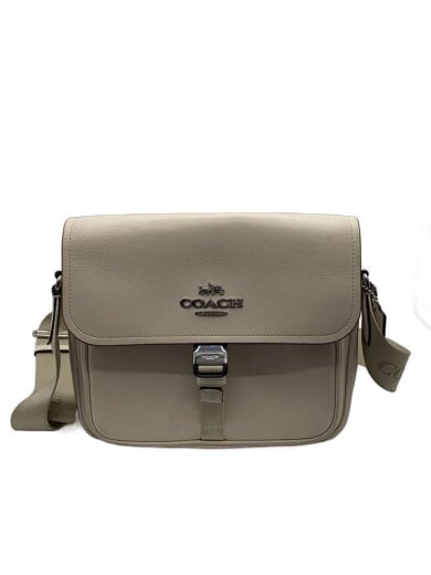 商品画像：ペース・メッセンジャーバッグ/レザー/CRM/無地 1