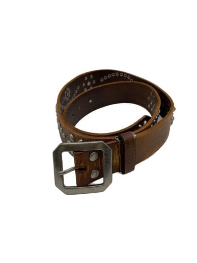 商品画像：ベルト/レザー/BRW/メンズ/スタッズ 1