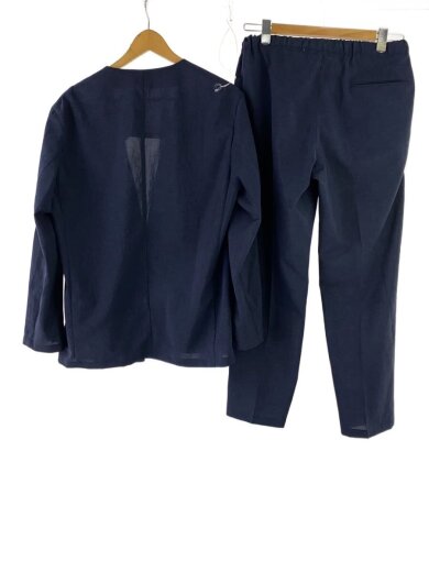 商品画像：セットアップ/L/ポリエステル/NVY/無地/GMY-02020-A/ノーカラージャケット&イージーパンツ// 2