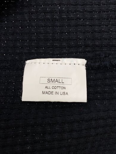 商品画像：サーマル/USA製/長袖Tシャツ/S/コットン/BLK/無地 4