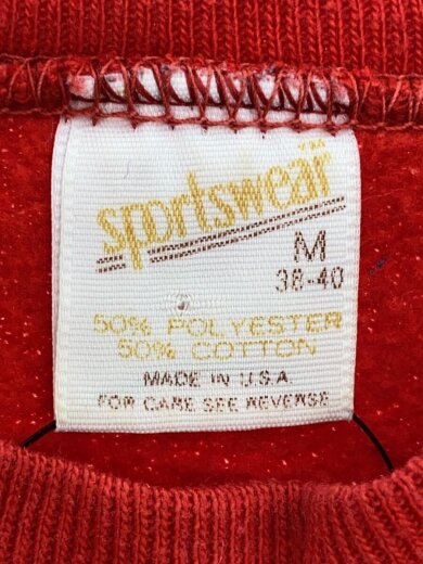 商品画像：スウェット/M/コットン/RED 3