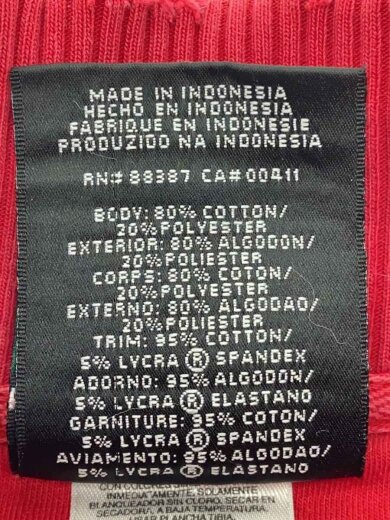 商品画像：スウェット/--/コットン/RED/無地 4